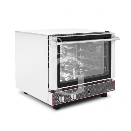 Forno elettrico per pasticceria, con umidificatore, comandi meccanici, porta a ribalta, monofase per 4 teglie 600x400 mm + GN1/1 Forno elettrico per pasticceria, con umidificatore, comandi meccanici, porta a ribalta, monofase per 4 teglie 600x400 mm + GN1/1