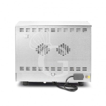 Forno elettrico per pasticceria, con umidificatore, comandi meccanici, porta a ribalta, monofase per 4 teglie 600x400 mm + GN1/1 Forno elettrico per pasticceria, con umidificatore, comandi meccanici, porta a ribalta, monofase per 4 teglie 600x400 mm + GN1/1
