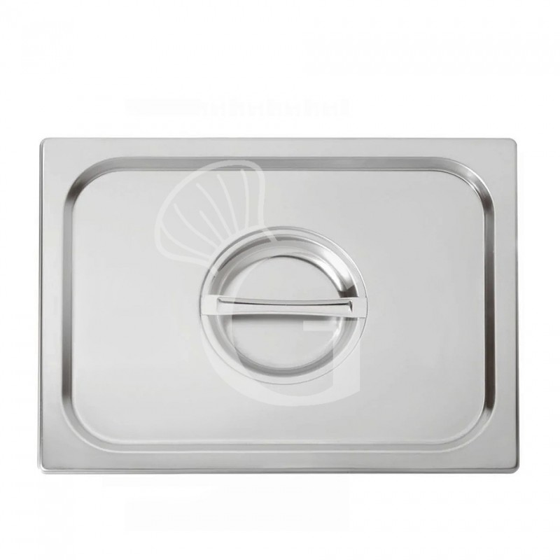 Coperchio in acciaio inox GN1/1 L 530 mm x P 325 mm