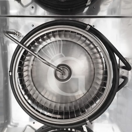 Forno elettrico per pasticceria, con umidificatore, comandi meccanici, porta a ribalta, monofase per 4 teglie 600x400 mm + GN1/1 Forno elettrico per pasticceria, con umidificatore, comandi meccanici, porta a ribalta, monofase per 4 teglie 600x400 mm + GN1/1