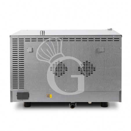Forno elettrico a convezione per pasticceria, umidificatore, porta bandiera, comandi meccanici, trifase, 4 teglie 600x400 mm Forno elettrico a convezione per pasticceria, umidificatore, porta bandiera, comandi meccanici, trifase, 4 teglie 600x400 mm