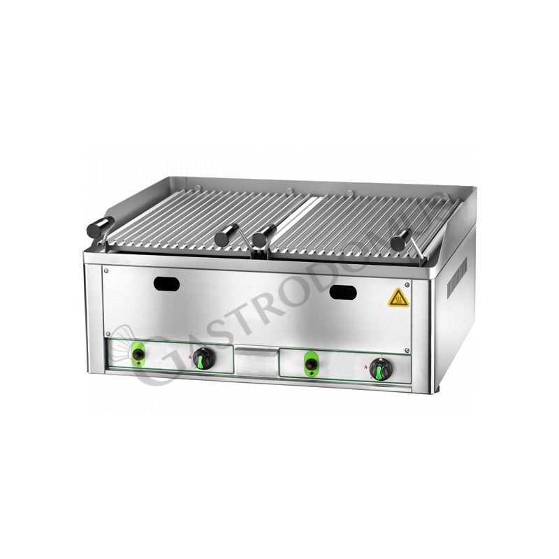 Griglia a pietra lavica L 660 mm x P 540 mm x H 220 mm 13000 W Griglia a pietra lavica L 660 mm x P 540 mm x H 220 mm 13000 W