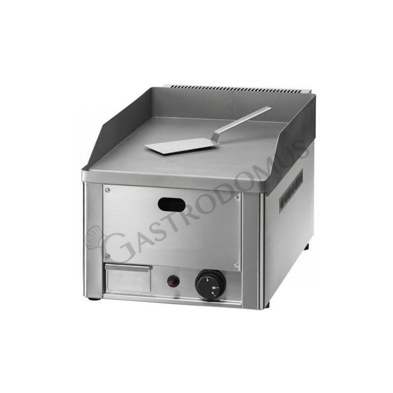 Fry top a gas da banco - piastra liscia cromata singola - potenza 4000 W - dimensioni L 335 mm x P 600 mm x H 300 mm Fry top a gas da banco - piastra liscia cromata singola - potenza 4000 W - dimensioni L 335 mm x P 600 mm x H 300 mm