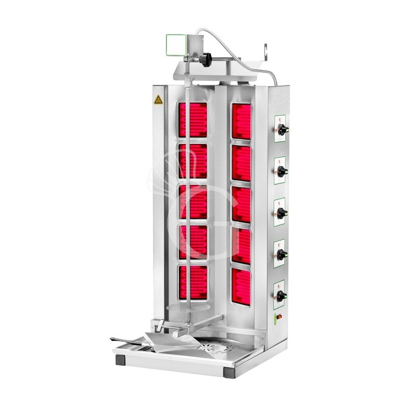 Gyros professionale elettrico 5+5 resistenze L 510 mm x P 530 mm x H 1220 mm Gyros professionale elettrico 5+5 resistenze L 510 mm x P 530 mm x H 1220 mm
