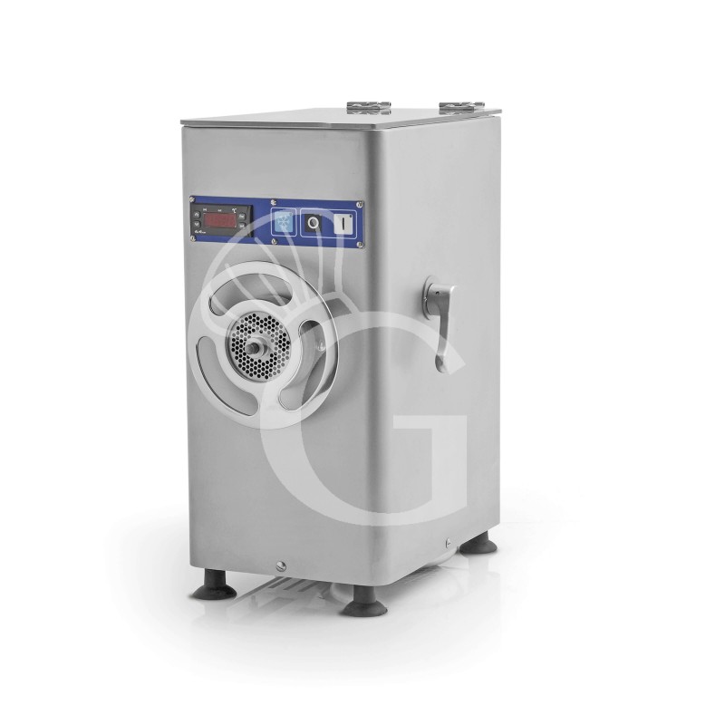 Tritacarne Refrigerato Trifase in acciaio INOX produzione 150/250 kg/h L 270 mm x P 410 mm x H 545 mm Tritacarne Refrigerato Trifase in acciaio INOX produzione 150/250 kg/h L 270 mm x P 410 mm x H 545 mm