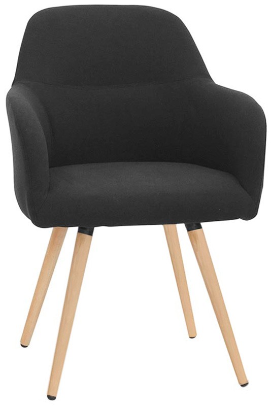 Sedia con struttura in legno e metallo con rivestimento in ecopelle o tessuto