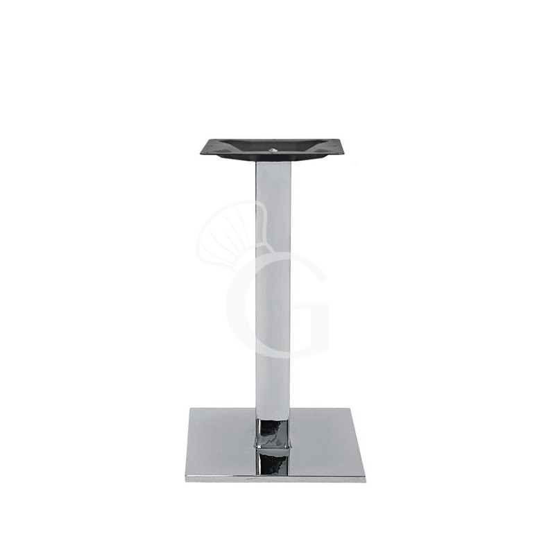 Base in acciaio cromato piedini regolabili altezza 72 cm Base in acciaio cromato piedini regolabili altezza 72 cm