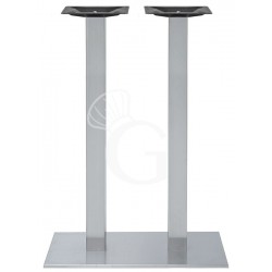 Base doppia in acciaio inox...