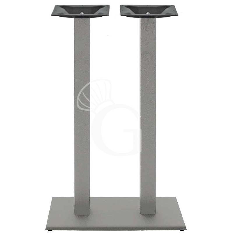 Base doppia in acciaio inox verniciato piedini regolabili altezza 1080 mm