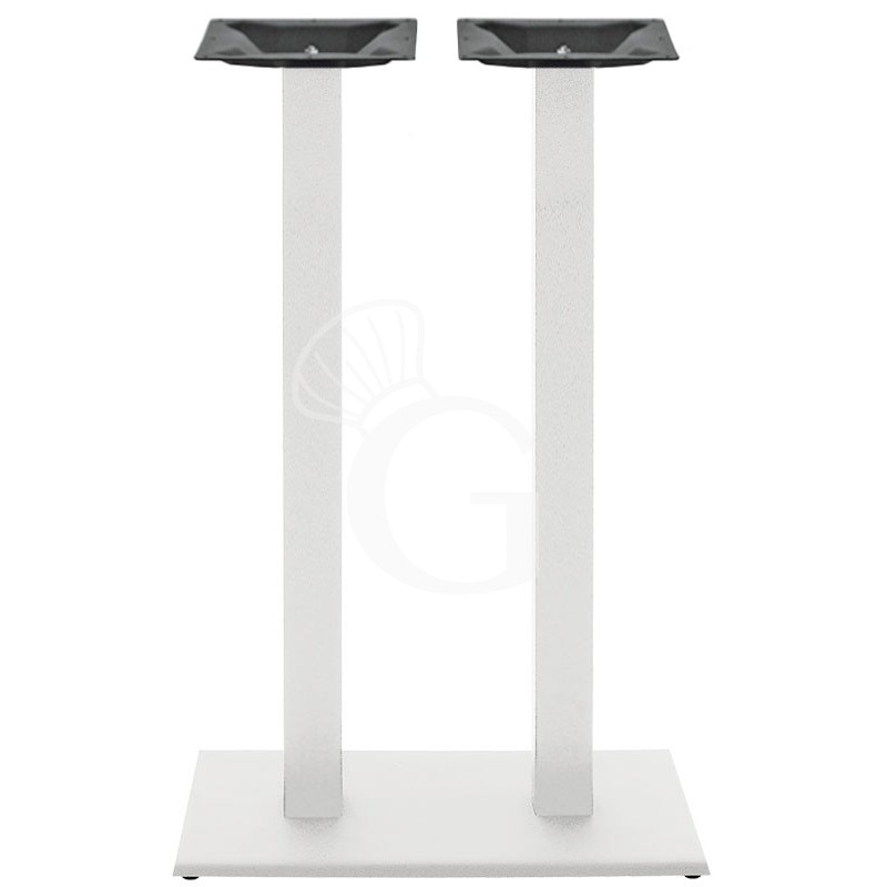 Base doppia in acciaio inox verniciato piedini regolabili altezza 1080 mm