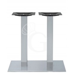 Base doppia in acciaio inox...