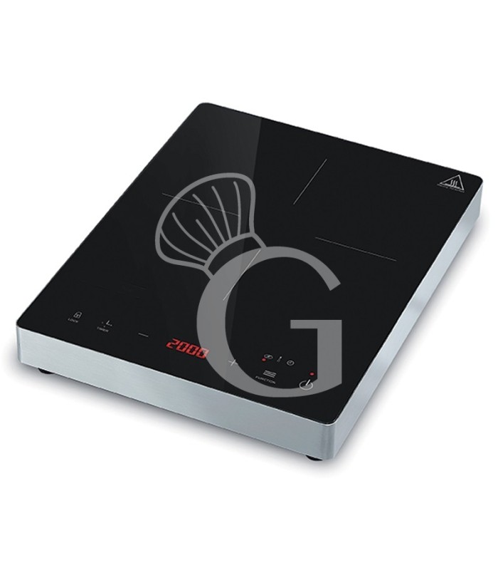 Piastra a induzione 1 zona di cottura L 295 mm x P 375 mm x H 60 mm 2kW