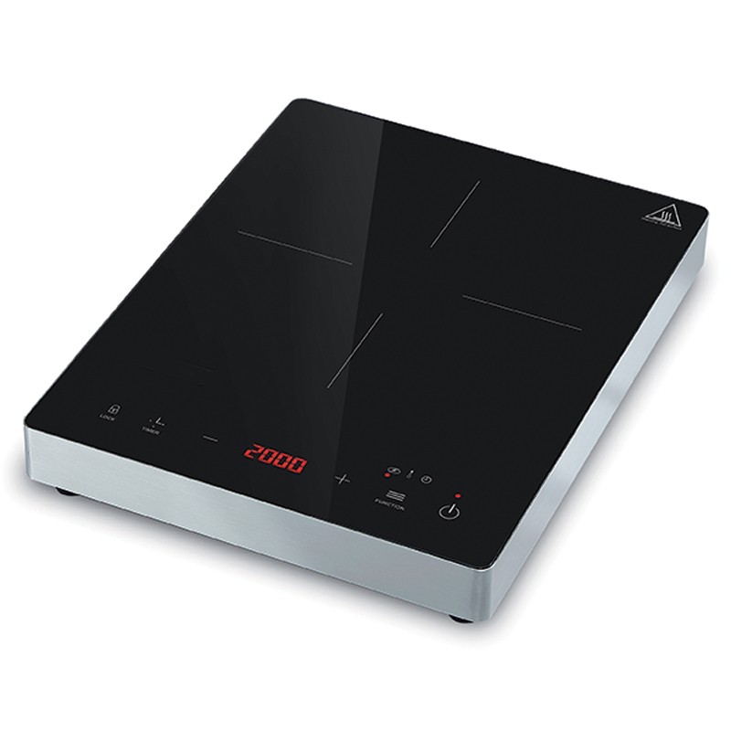Piastra a induzione 1 zona di cottura L 295 mm x P 375 mm x H 60 mm 2kW