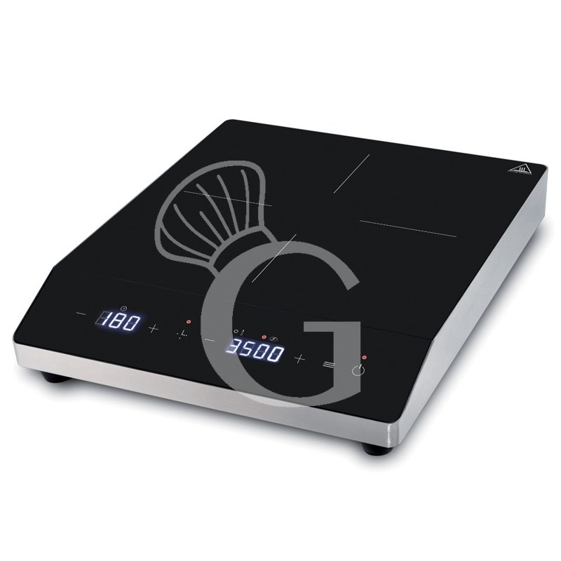Piastra a induzione 1 zona di cottura L 385mm x P 465mm x H 90 mm 3,5 kW