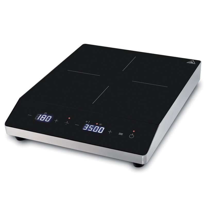 Piastra a induzione 1 zona di cottura L 385mm x P 465mm x H 90 mm 3,5 kW