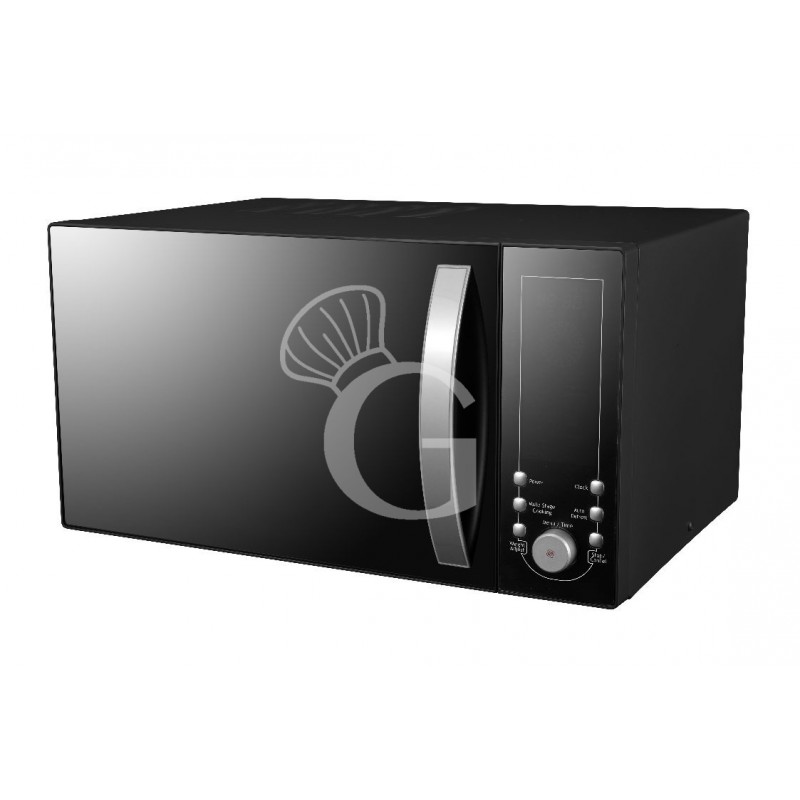 Forno a microonde con comandi digitali e piatto girevole - capacità 25 LT - 0,9 KW