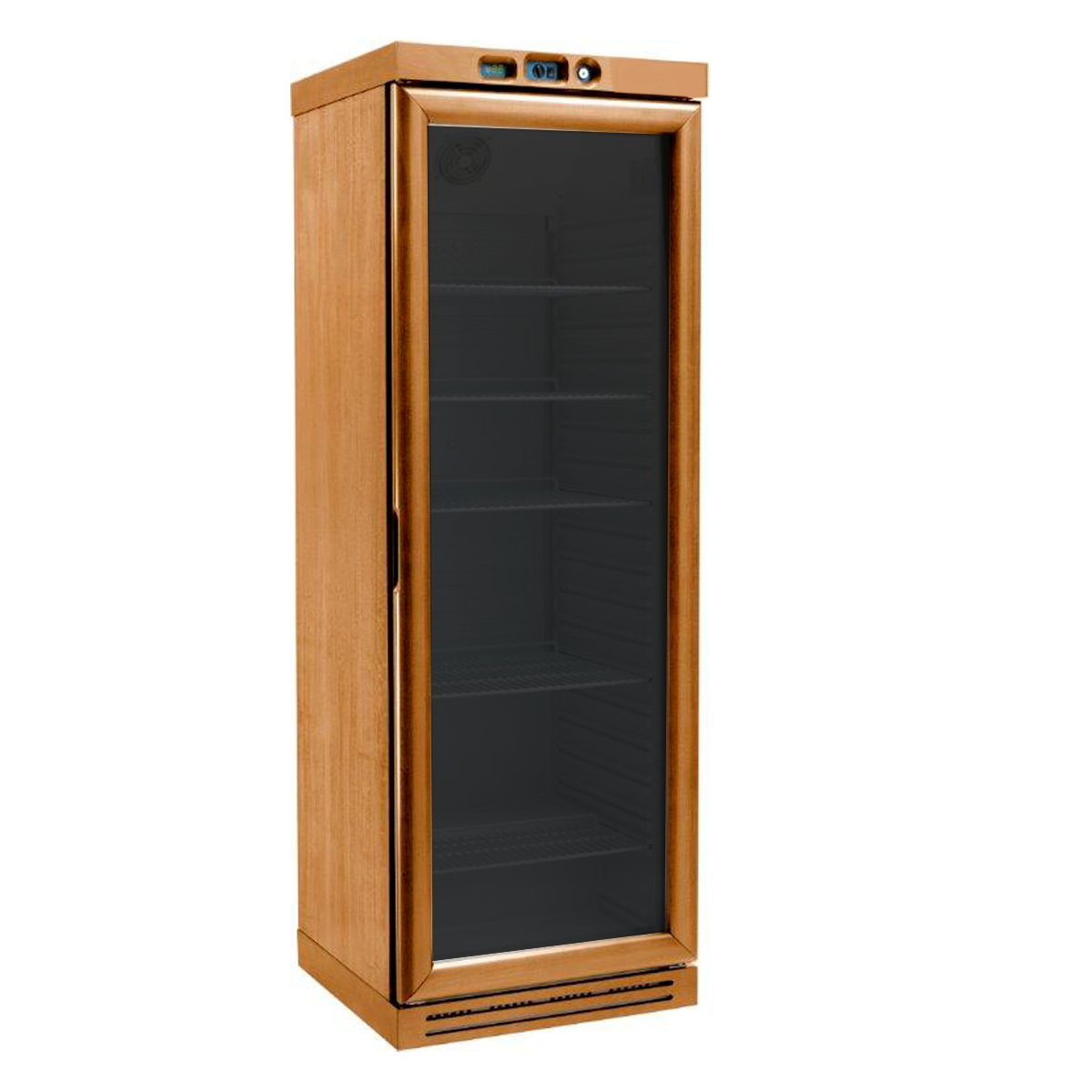 Cantina Vino Statica 6 ripiani fissi 340 LT 90 bottiglie -18°C / -22°C beige / nero