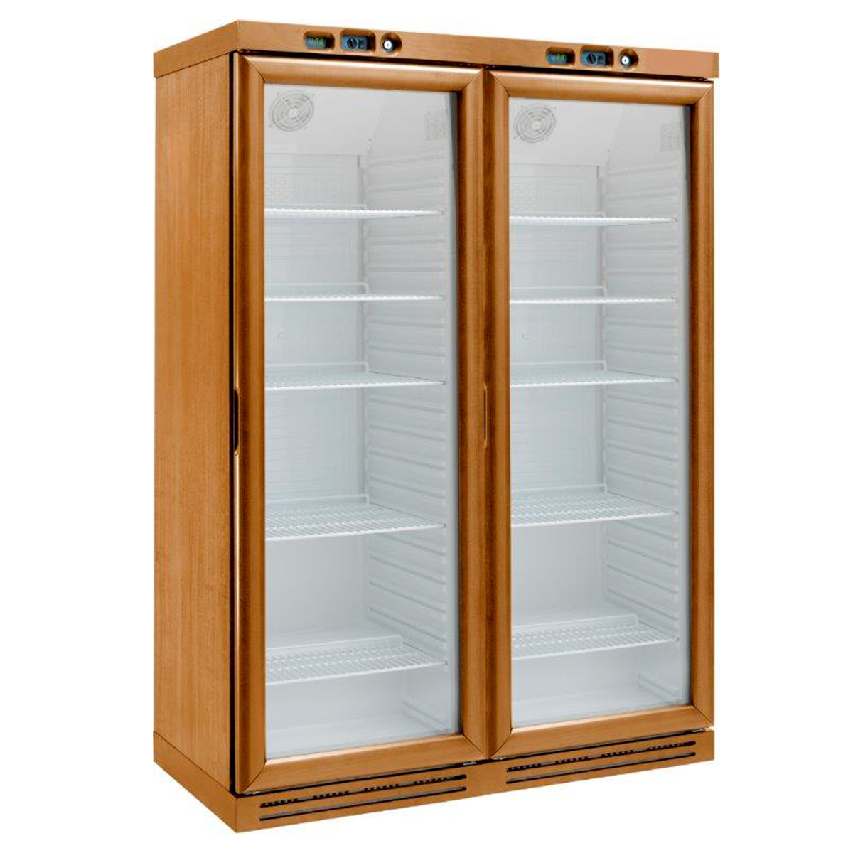 Cantina Vino Statica 6+2 ripiani 340 LT + 340 LT - 180 bottiglie +2°C/+8°C beige / bianco