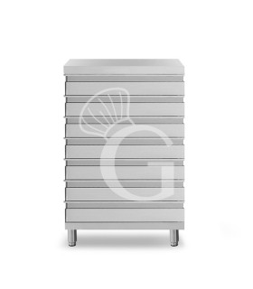 Cassettiera inox per contenitore impasti pizza