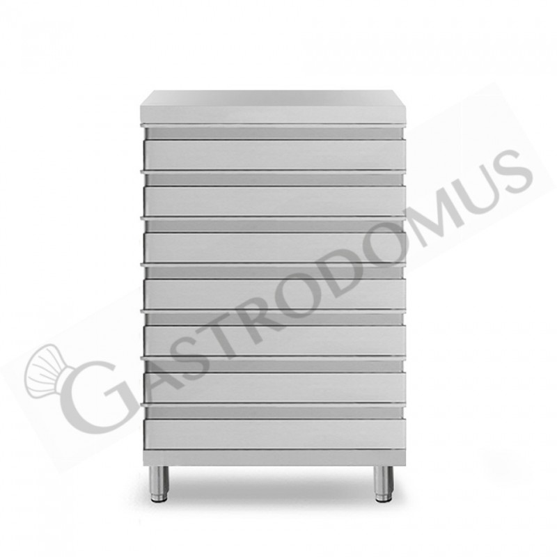 Cassettiera inox per contenitore impasti pizza Cassettiera inox per contenitore impasti pizza