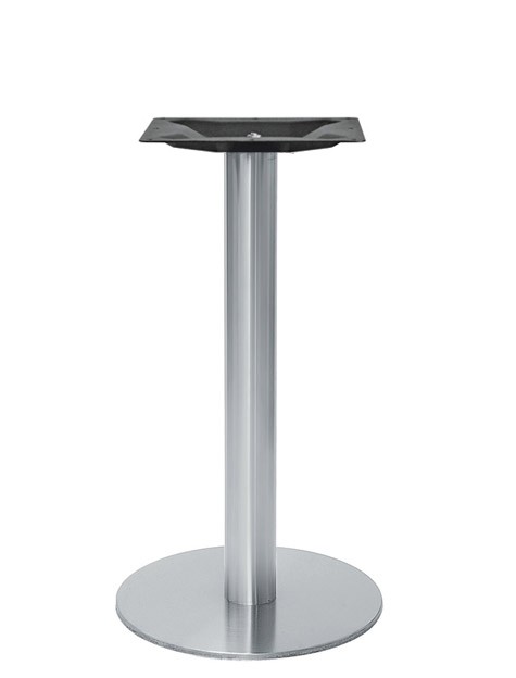 Base in acciaio inox satinato altezza 73 cm