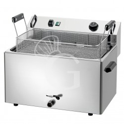 Friggitrice elettrica per pasticceria da banco 1 vasca 16 LT L 560 x P 470 x H 400 mm