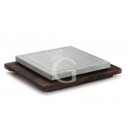 Pietra ollare quadrata con...