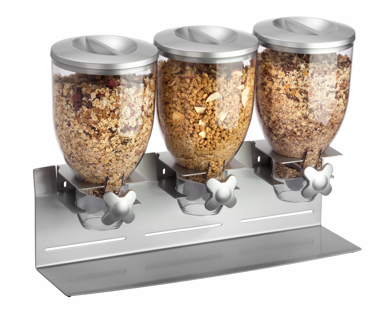 Dispenser cereali a mulino triplo L 540 mm x P 170 mm x H 395mm