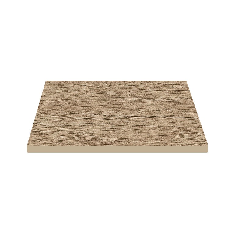 Piano quadrato in stratificato HPL canyon monument oak, 700x700 mm, spessore 10 mm