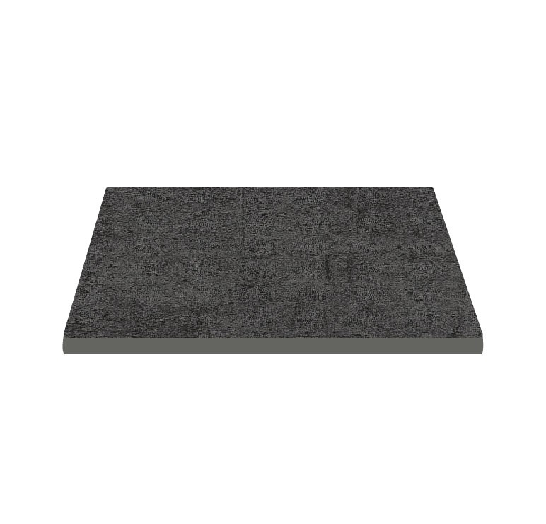 Piano quadrato in stratificato HPL metallic, 700x700 mm, spessore 10 mm