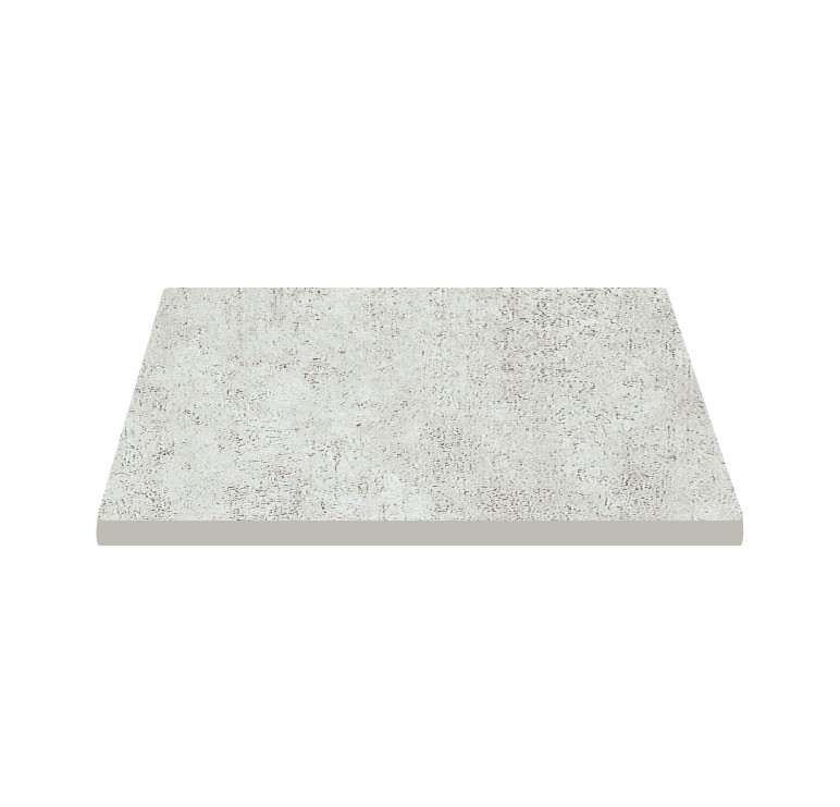 Piano quadrato in stratificato HPL brooklyn light, 700x700 mm, spessore 10 mm