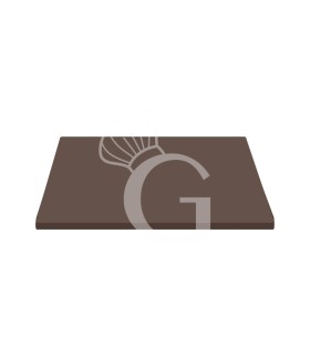 Piano quadrato in stratificato HPL moka, 700x700 mm, spessore 10 mm