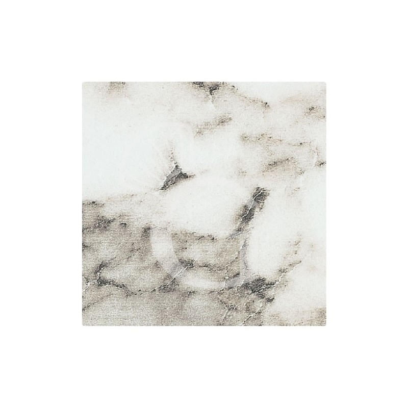 Piano quadrato in stratificato HPL karara white, 700x700 mm, spessore 10 mm