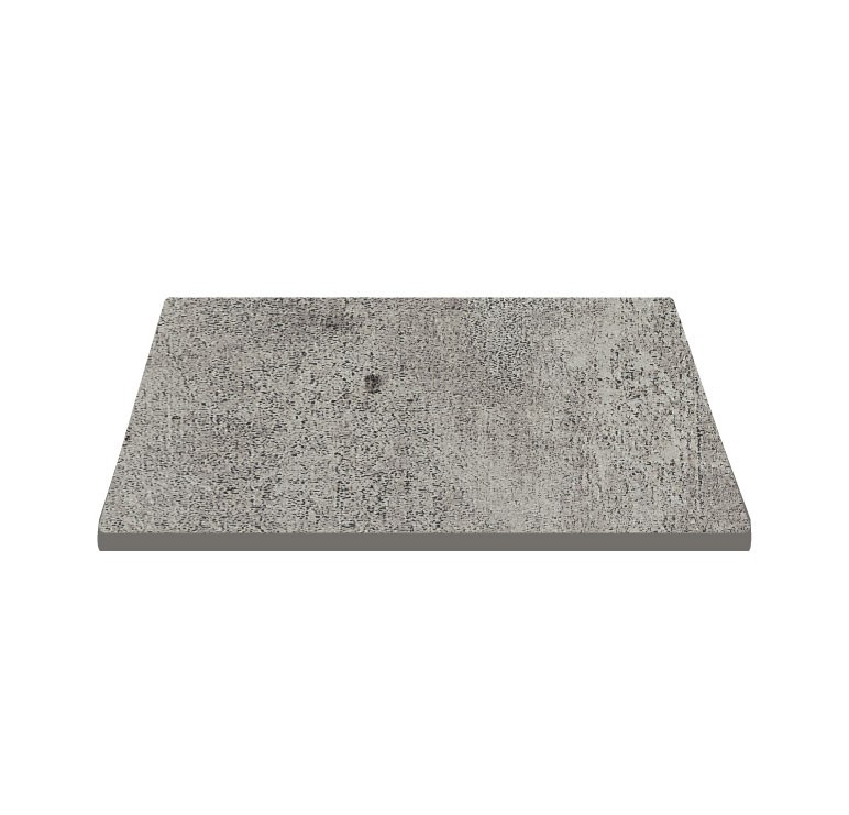 Piano quadrato in stratificato HPL brooklyn dark, 700x700 mm, spessore 10 mm