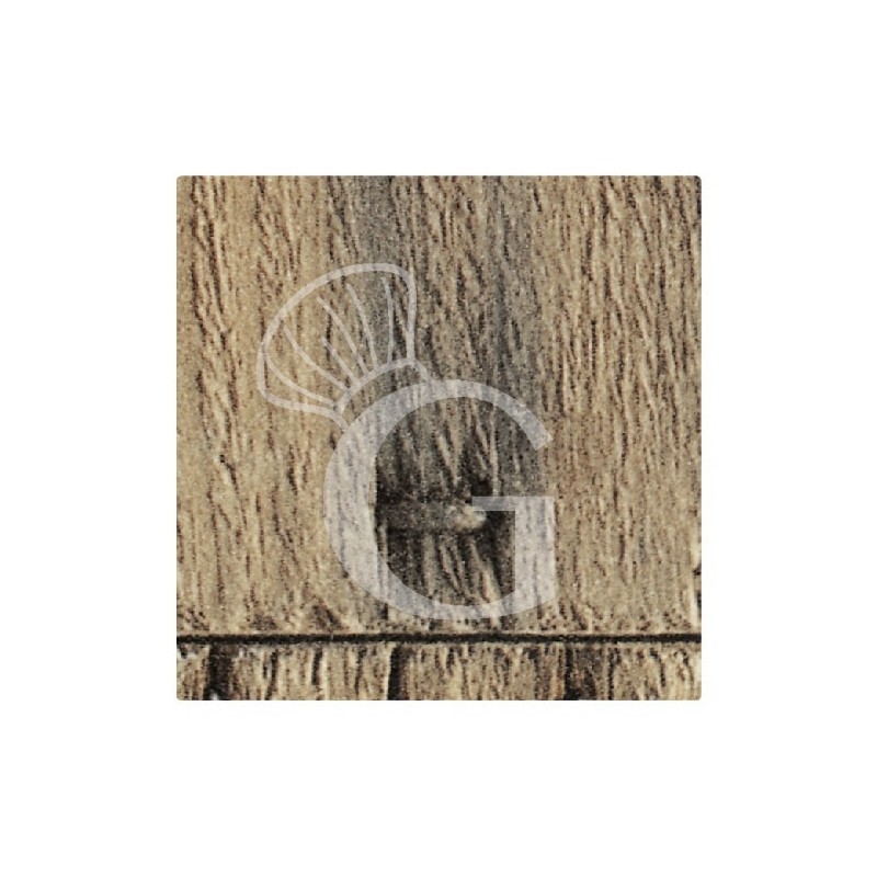 Piano quadrato in stratificato HPL, 800x800 mm, spessore 10 mm, colore Apple Crates