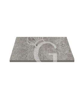 Piano quadrato in stratificato HPL, 800x800 mm, spessore 10 mm, colore Brooklin Dark