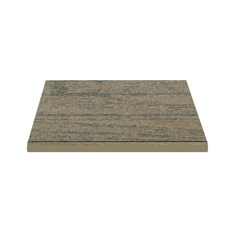 Piano quadrato in stratificato HPL, 800x800 mm, spessore 10 mm, colore Blu Wood