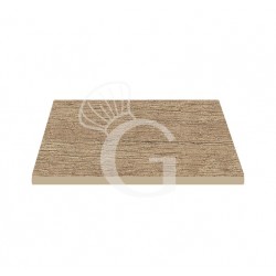 Piano quadrato in stratificato HPL, 800x800 mm, spessore 10 mm, colore Canyon Monument Oak