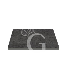 Piano quadrato in stratificato HPL, 800x800 mm, spessore 10 mm, colore Metallic