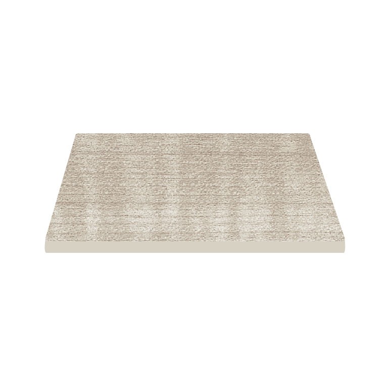 Piano quadrato in stratificato HPL, 800x800 mm, spessore 10 mm, colore Sleek Light Grey