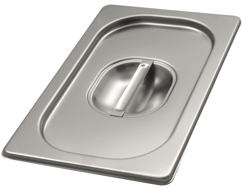 Coperchio in acciaio inox a tenuta GN1/4 265 mm x 162 mm