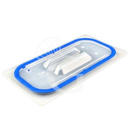 Coperchio in polipropilene a chiusura ermetica GN1/1 dimensioni L 530 mm x P 325 mm Coperchio in polipropilene a chiusura ermetica GN1/1 dimensioni L 530 mm x P 325 mm