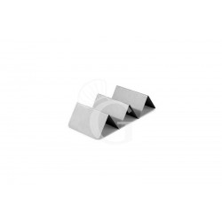 Vassoio per panini a 3 scomparti in inox di dimensioni L 210 mm x 105 mm x 50 mm