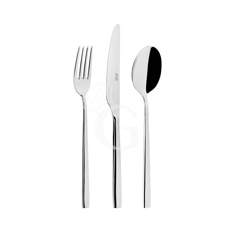 Coltello tavola monoblocco in acciaio inox L 231 mm