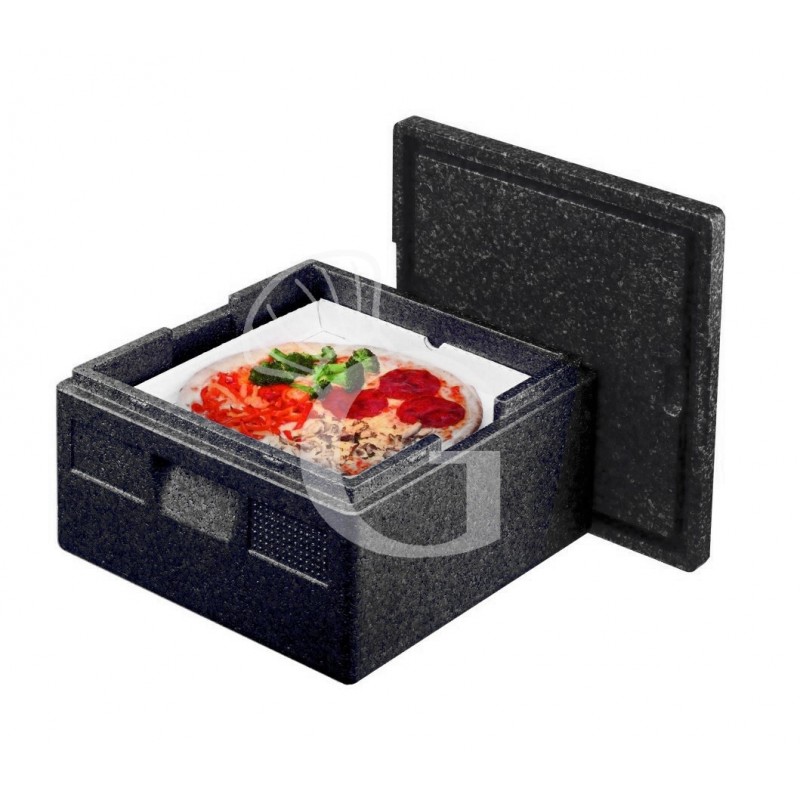 Contenitore Isotermico porta pizza 350x350 mm in polipropilene 21 LT L 410 mm x P 410 mm x H 240 mm Contenitore Isotermico porta pizza 350x350 mm in polipropilene 21 LT L 410 mm x P 410 mm x H 240 mm