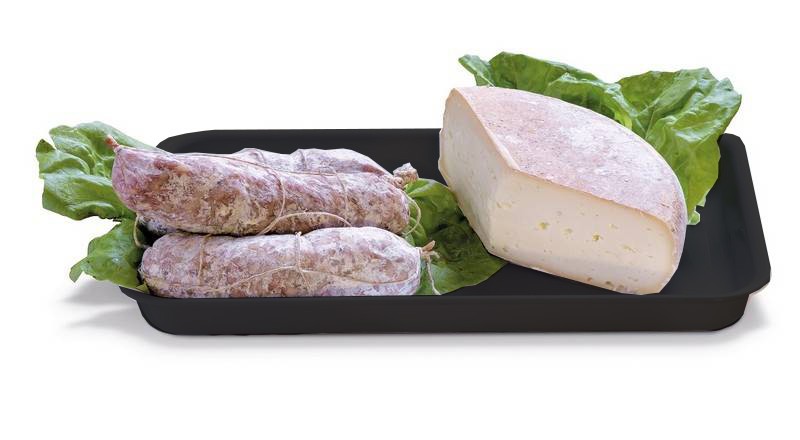 Vassoio antiassorbente per alimenti in metacrilato L 220 x P 360 x H 50 mm, colore nero