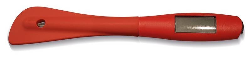 Spatola termometro in plastica rossa -50°C/+300°C