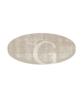 Piano rotondo in stratificato HPL sleek light grey, Ø 800 mm, spessore 10 mm