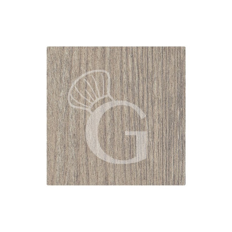 Piano quadrato in stratificato HPL grey wood, 600x600 mm, spessore 10 mm
