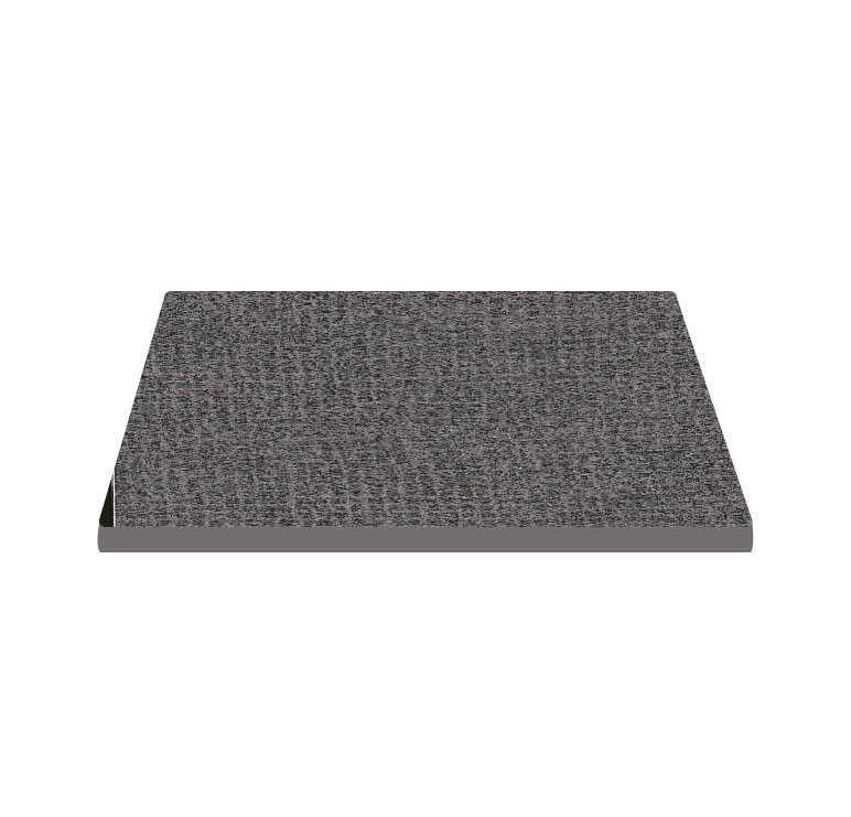 Piano quadrato in stratificato HPL tex stone, 600x600 mm, spessore 10 mm